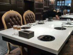 西安市面上什么材质的大理石火锅桌更受老板欢迎